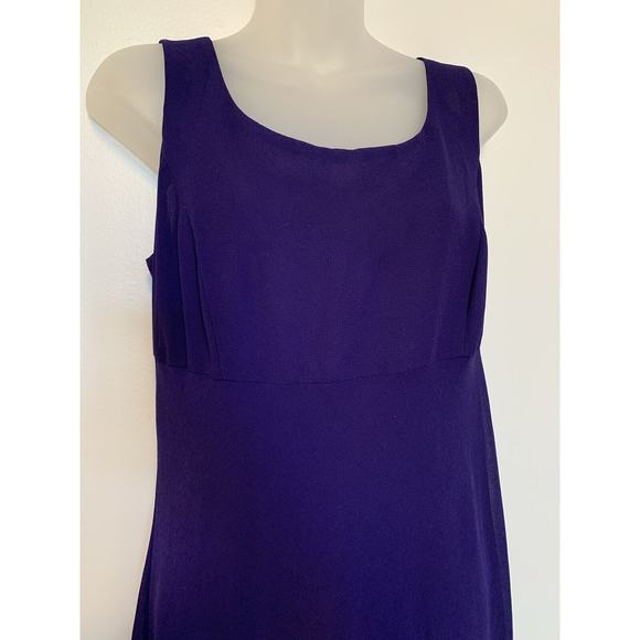 Danny &‎ Nicole Purple Flowy Dress Sleeveless Size 8 Lined - Picture 2 of 8